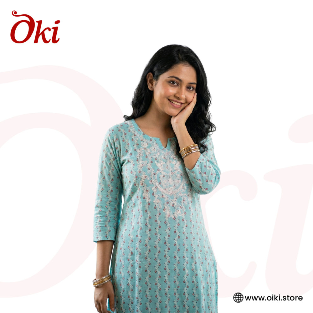 নকশারানি প্রিমিয়াম এথনিক কুর্তি - ওকি (Oki) (Noksharani Premium Ethnic Kurti - Oki)